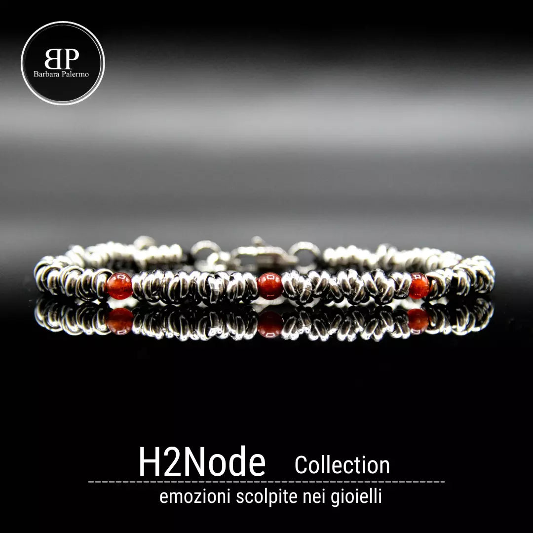 H2Node-Karneol-Armband: Der Hauch von Kühnheit
