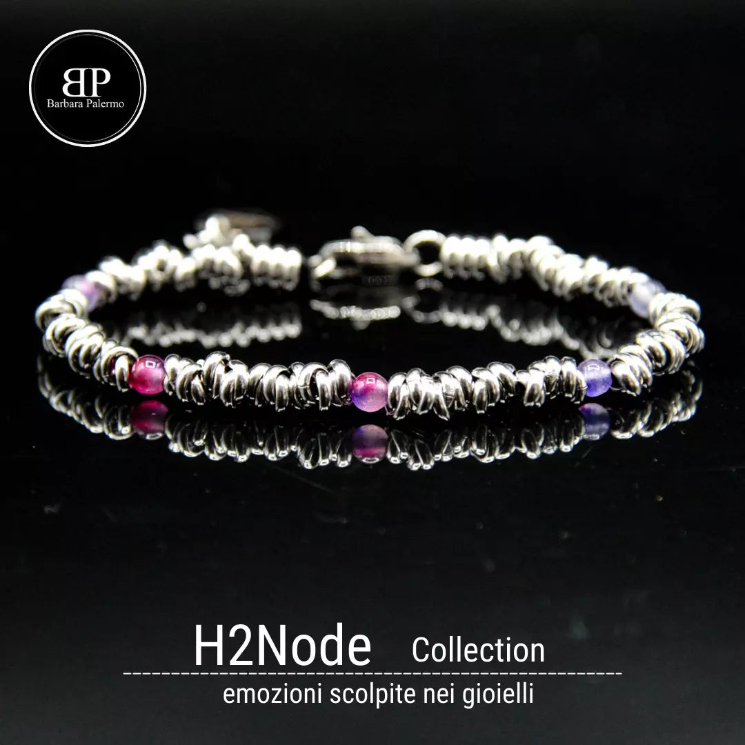 Bracciale H2Node con Agata Viola Sfumata