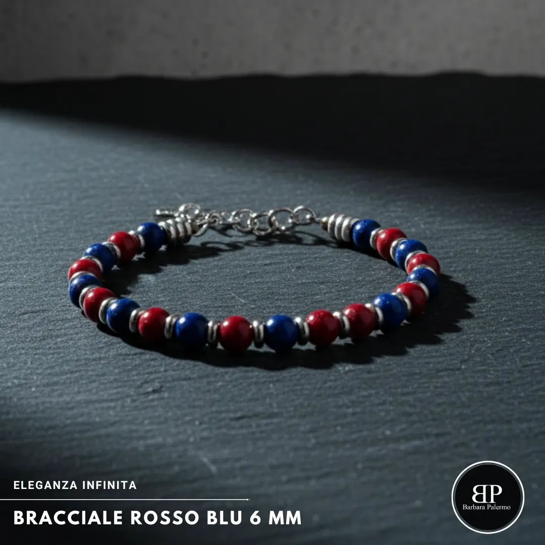 Bracciale Rosso Blu: Eleganza Infinita