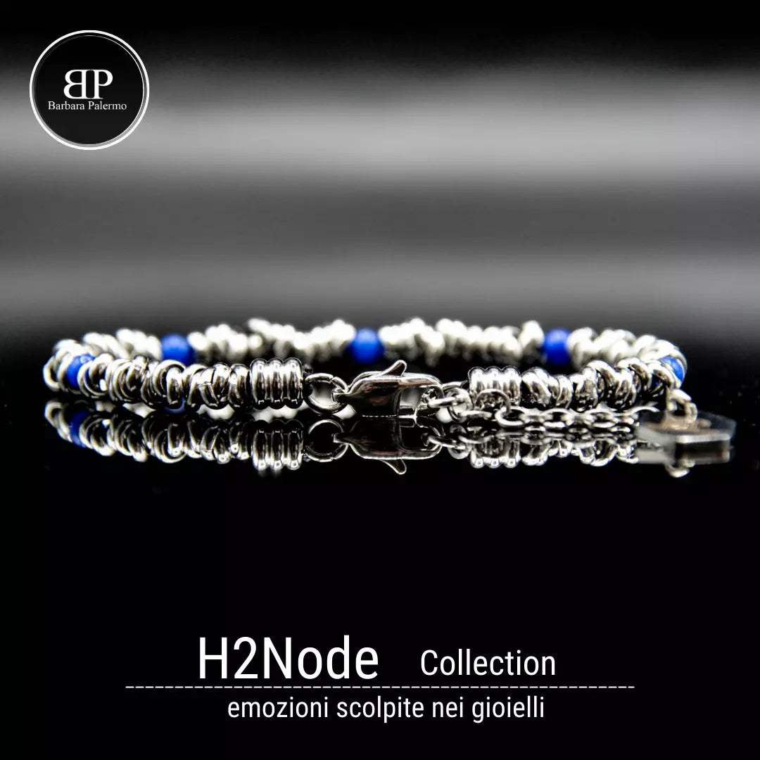Bracciale H2Node con Agata Blu