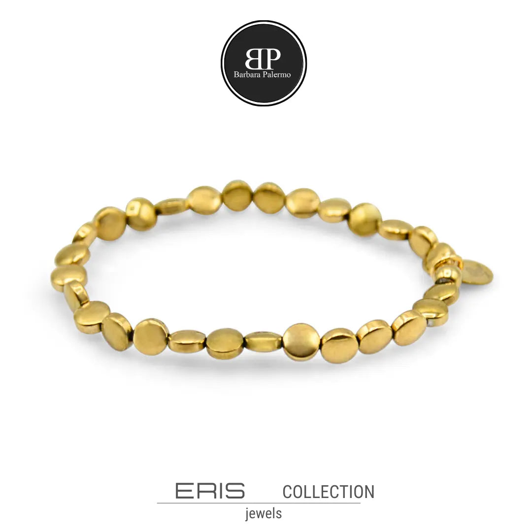 Eris Gold Smile Armband mit 5 mm Hämatit