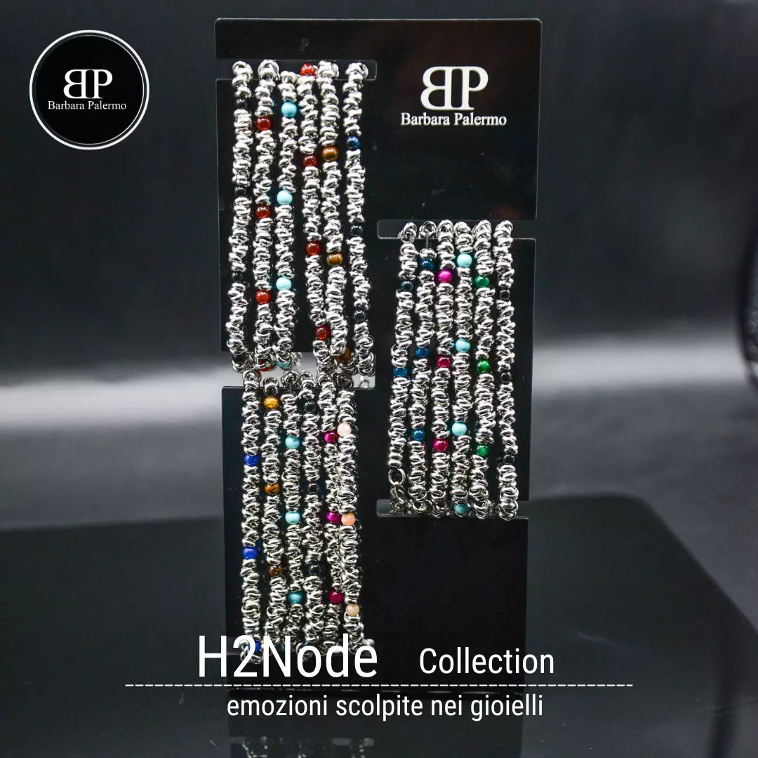 Bracciale H2Node con Pietra Lavica