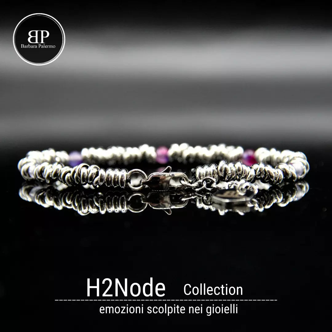 Bracciale H2Node con Agata Viola Sfumata
