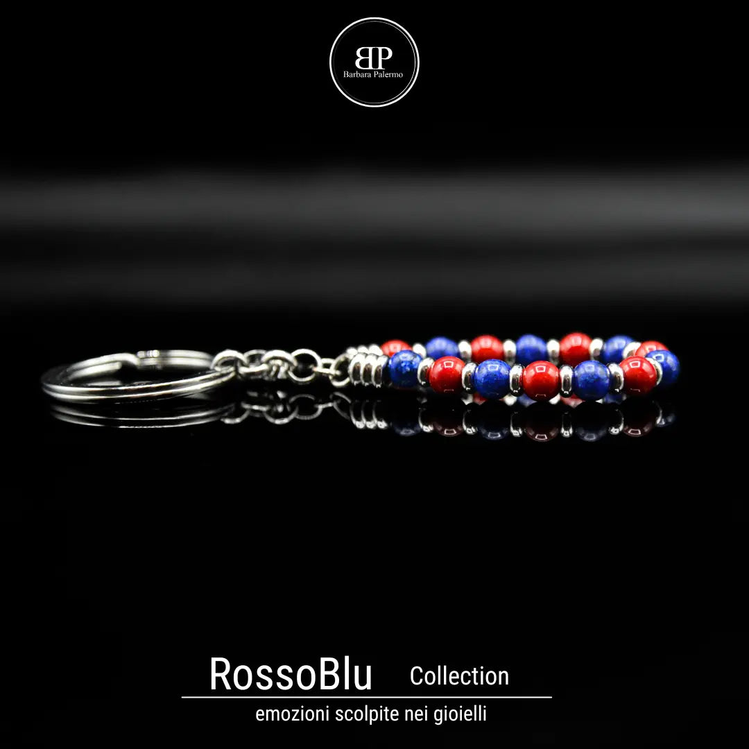 Portachiavi RossoBlu – Simbolo di Passione e Identità