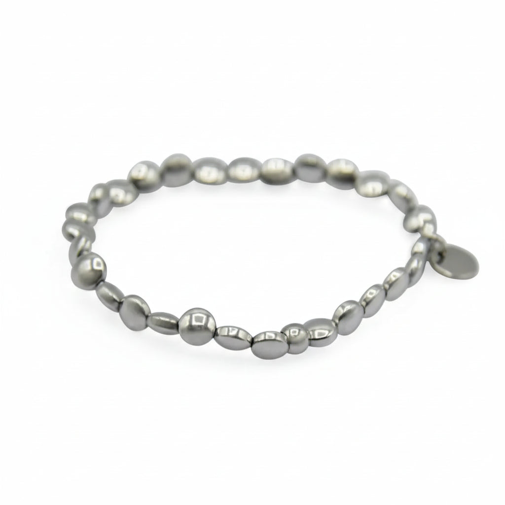 Bracciale Eris Smile in Ematite Argento 3mm