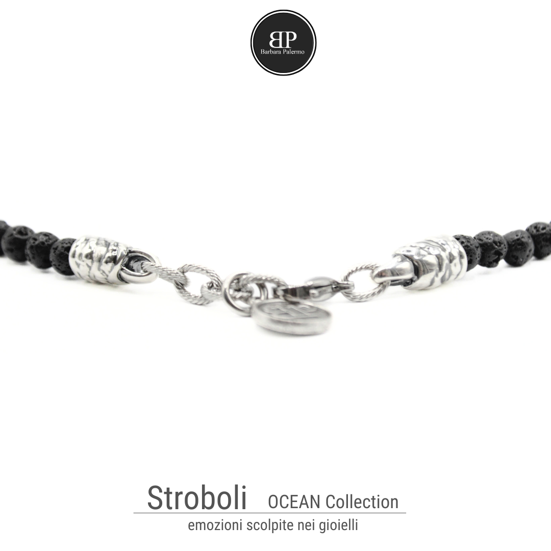 Collana in pietra lavica - Stromboli