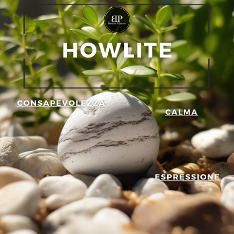 Paris: collana con pietre bianche Howlite