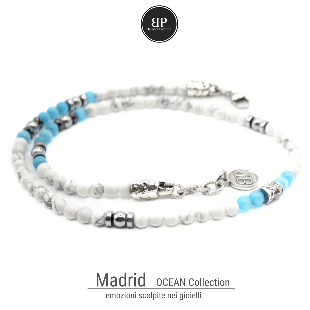 Set Madrid - Collana, Bracciale e Portachiavi