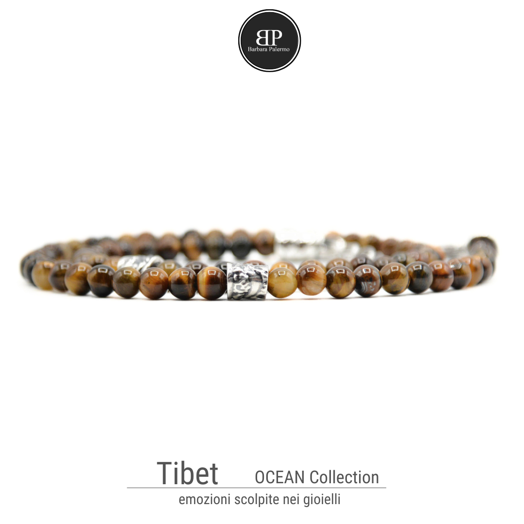 Collana Occhio di Tigre: Tibet la potente collana di pietre