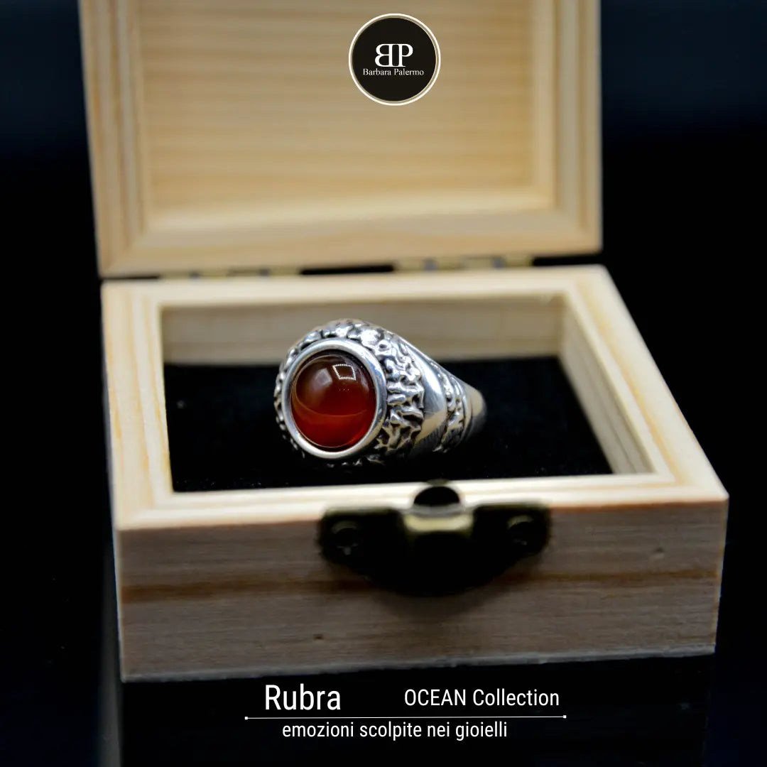 Anello Rubra: con Corniola