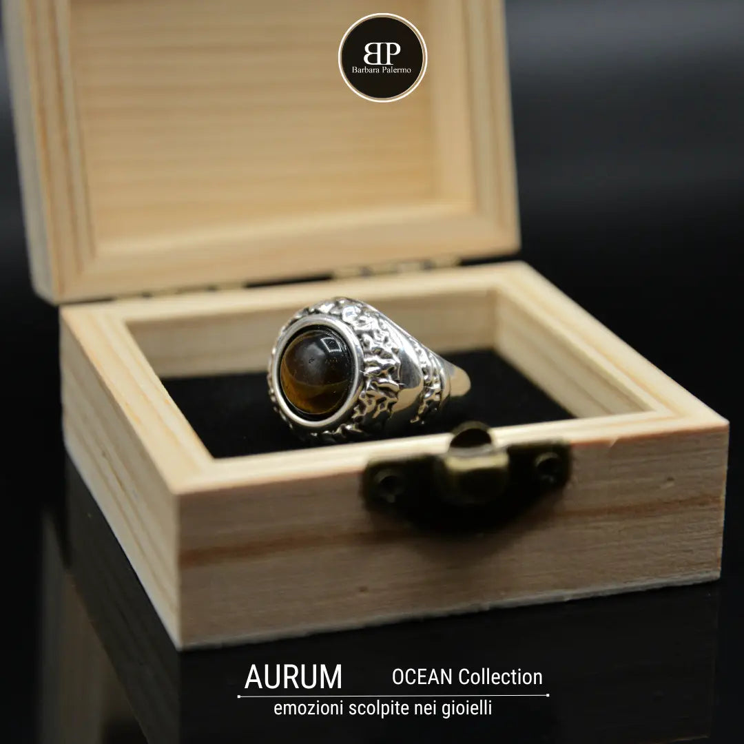 Anello occhio di tigre Aurum