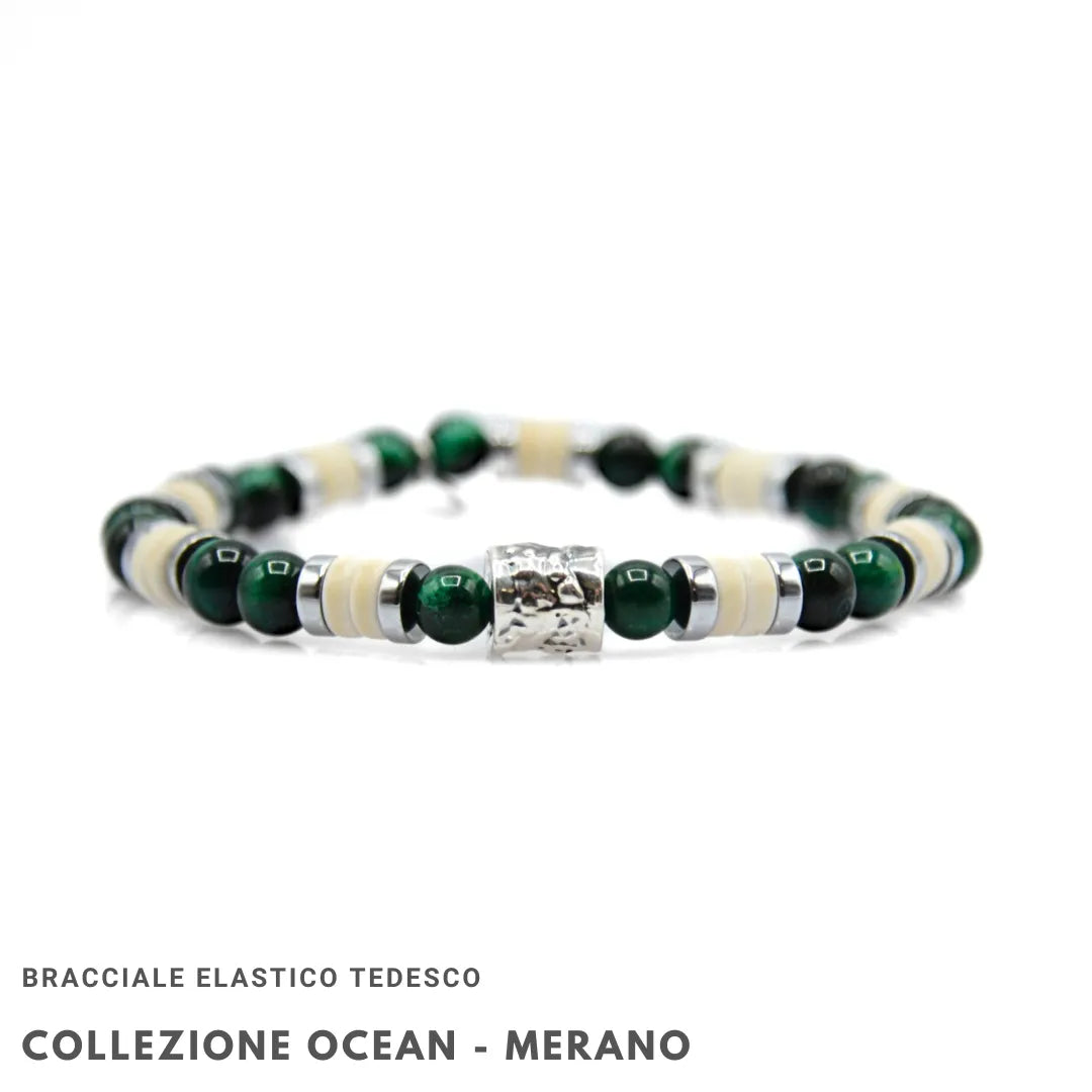 Bracciale Merano – Equilibrio Naturale in Verde e Avorio