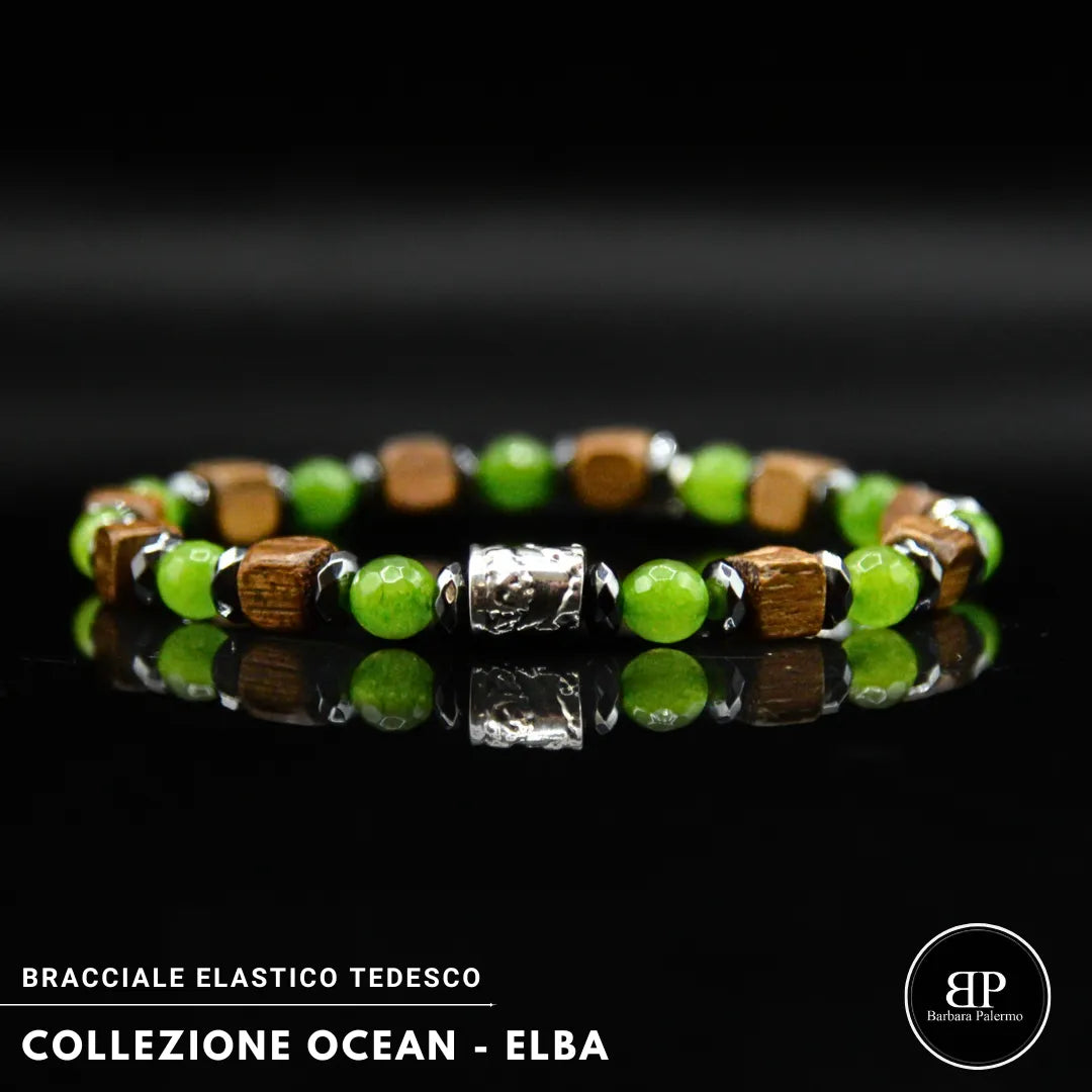 Bracciale Elba – Armonia tra Mare, Legno e Pietra