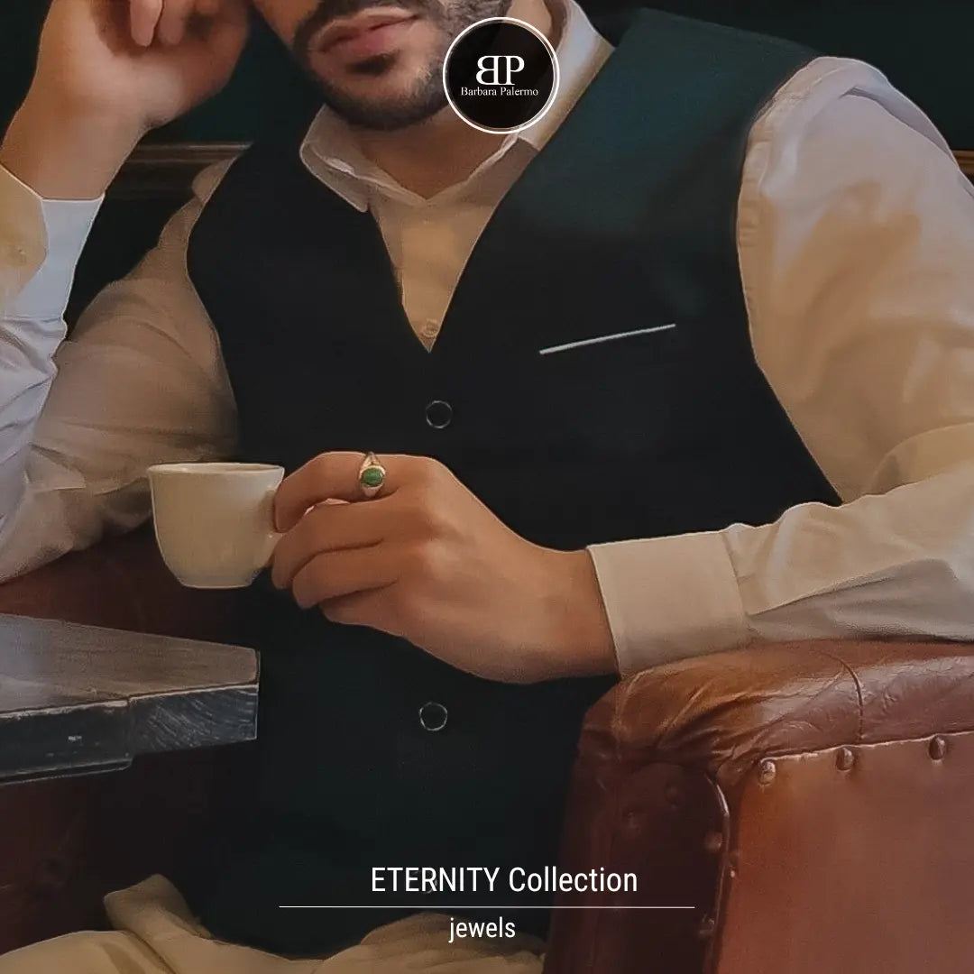 Grüner Jade Eternity Ring – Zeitlose Eleganz