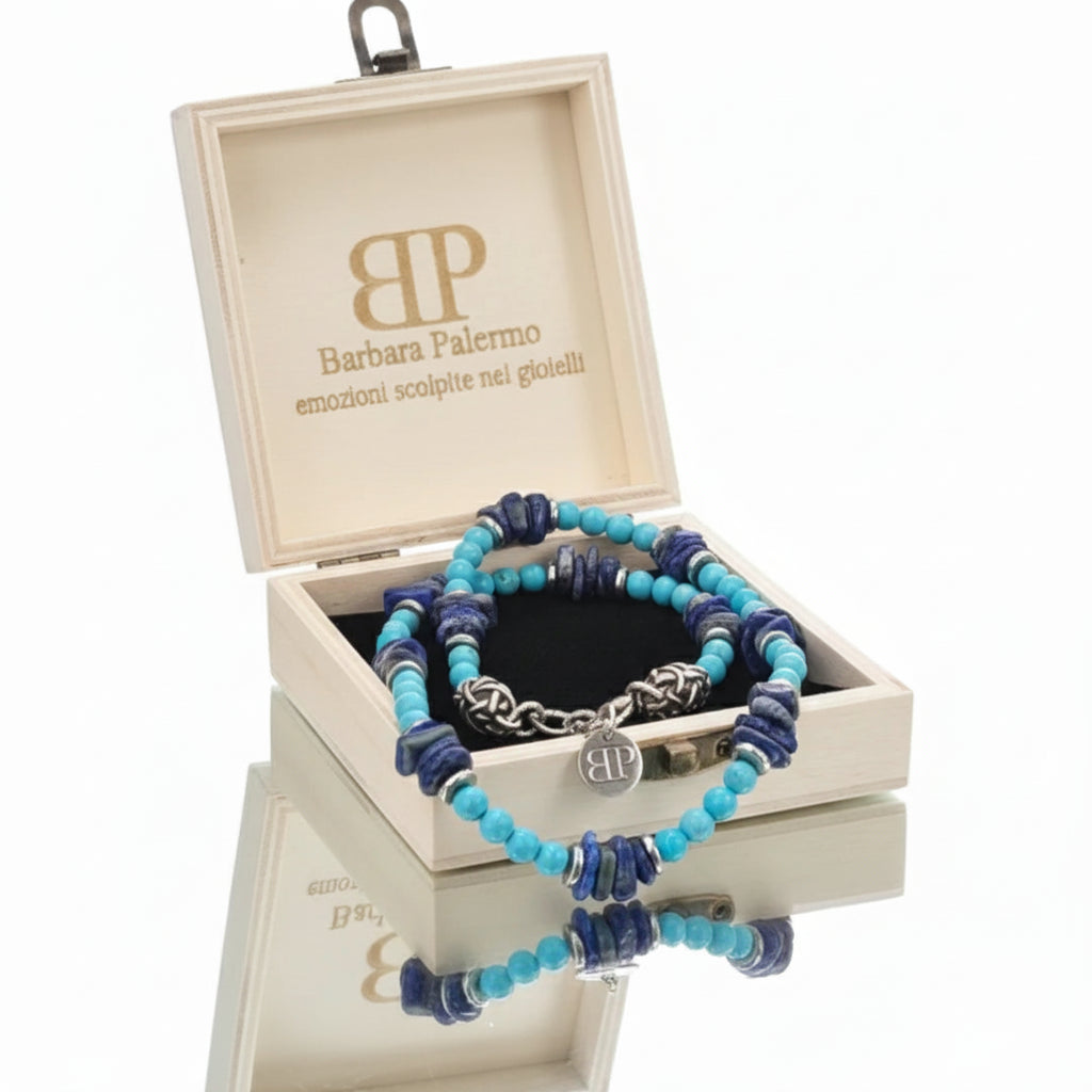 Legacy Halskette – Türkis & Lapis