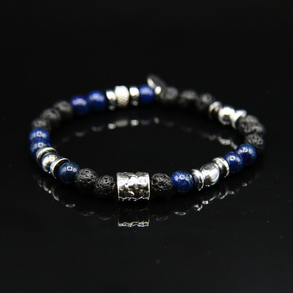 Lila Tigerauge-Armband PASSION mit Silberanschlüssen