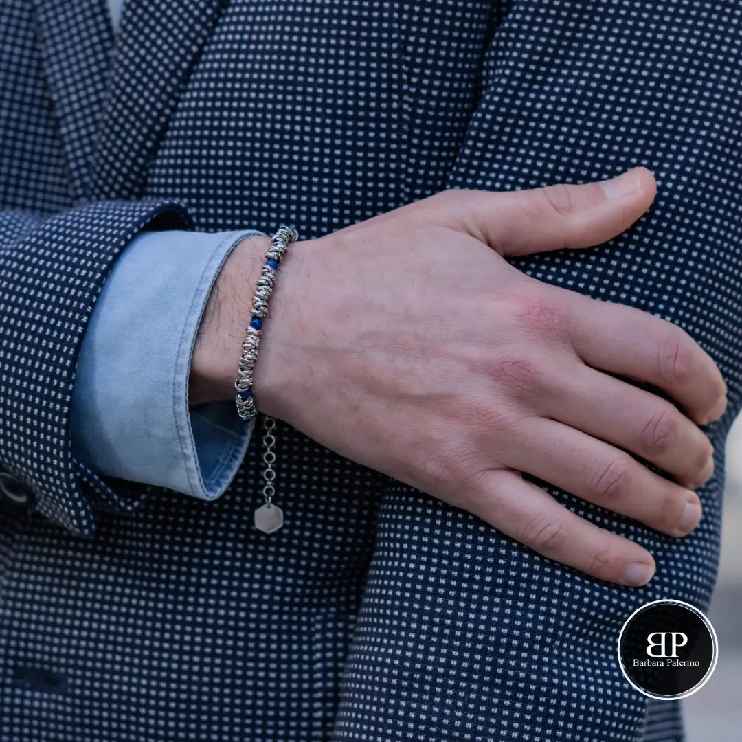 Bracciale H2Node con Agata Blu