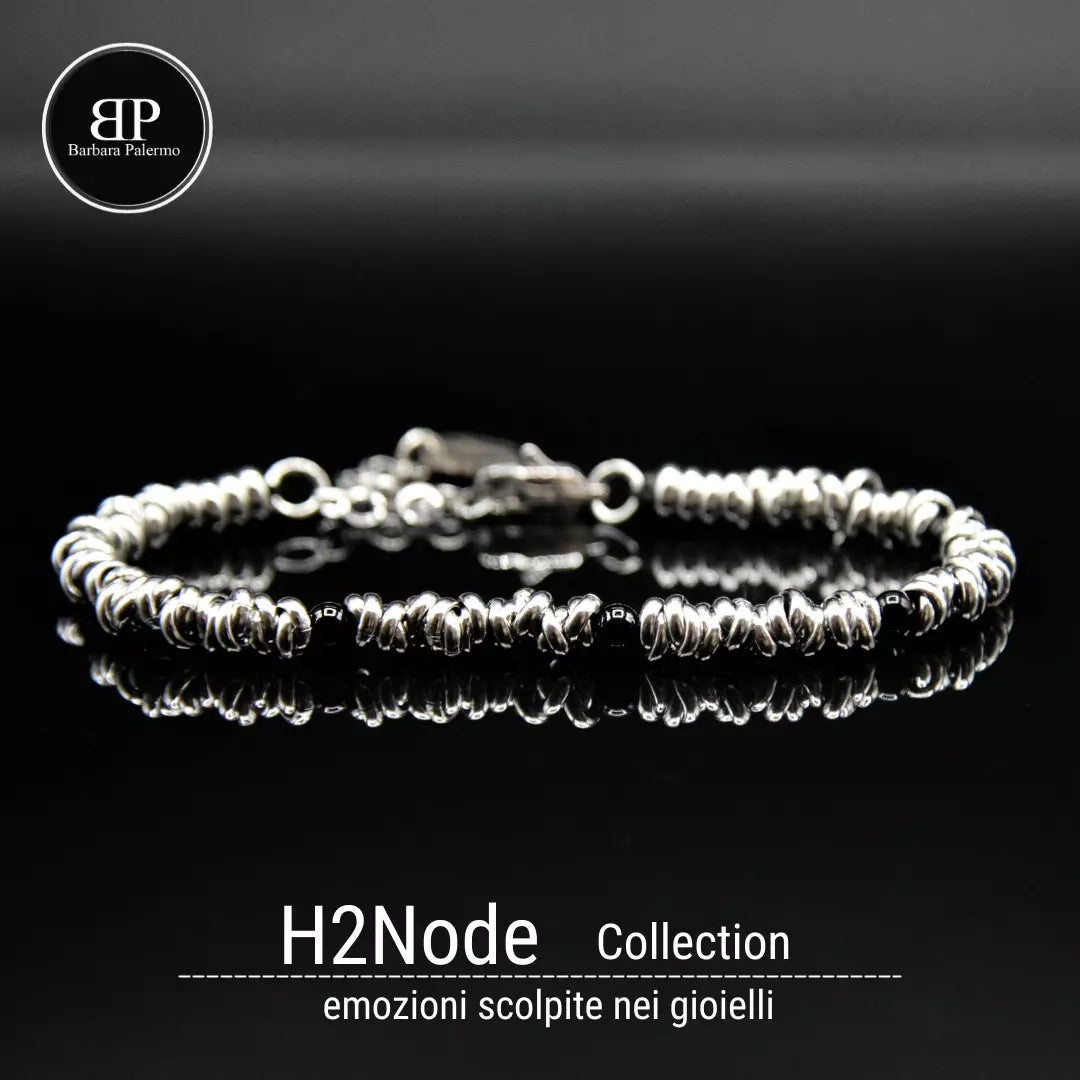 Armband H2Node - Schwarzer Onyx: Reine Eleganz