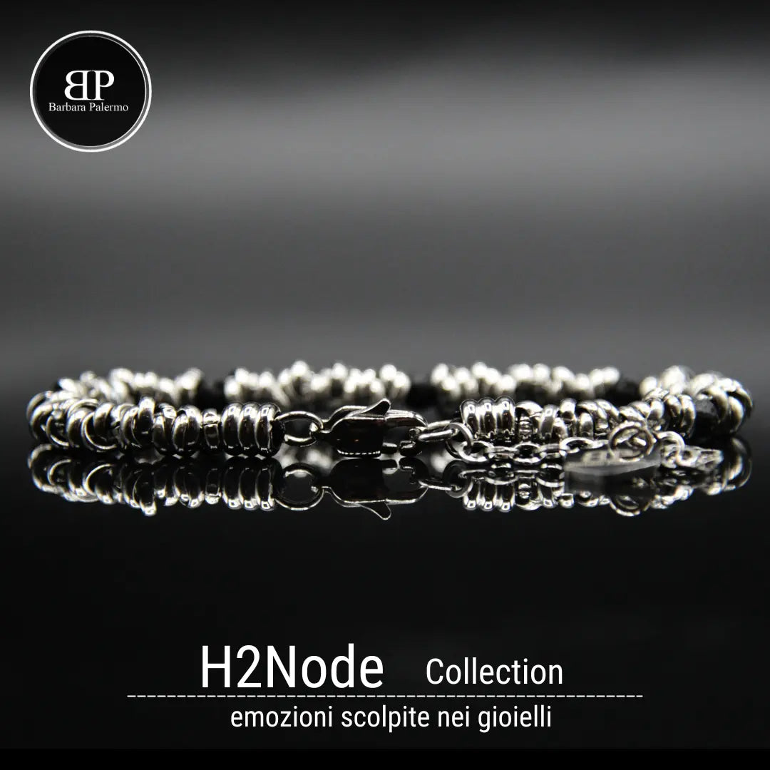 Bracciale H2Node con Pietra Lavica