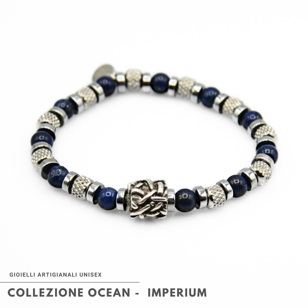 Lila Tigerauge-Armband PASSION mit Silberanschlüssen