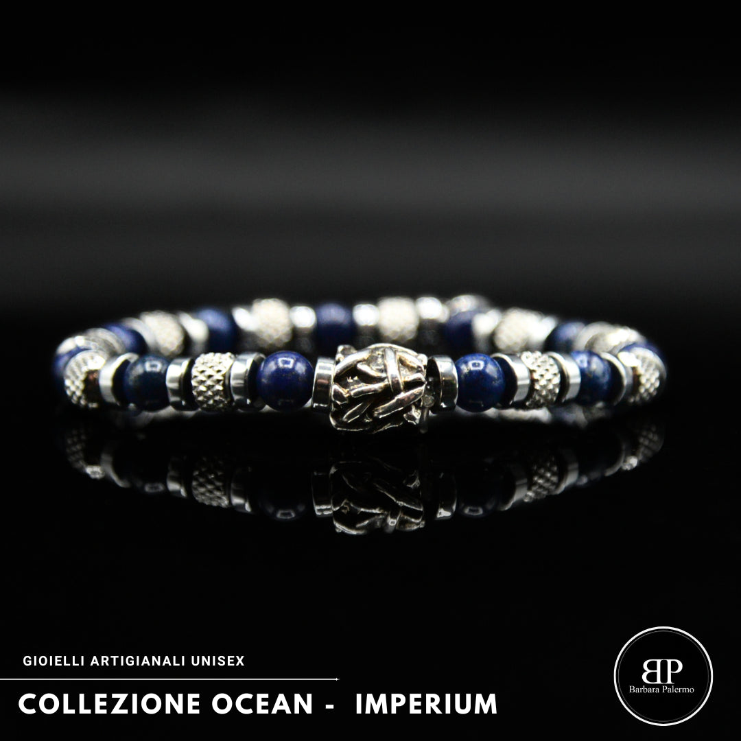 Lila Tigerauge-Armband PASSION mit Silberanschlüssen