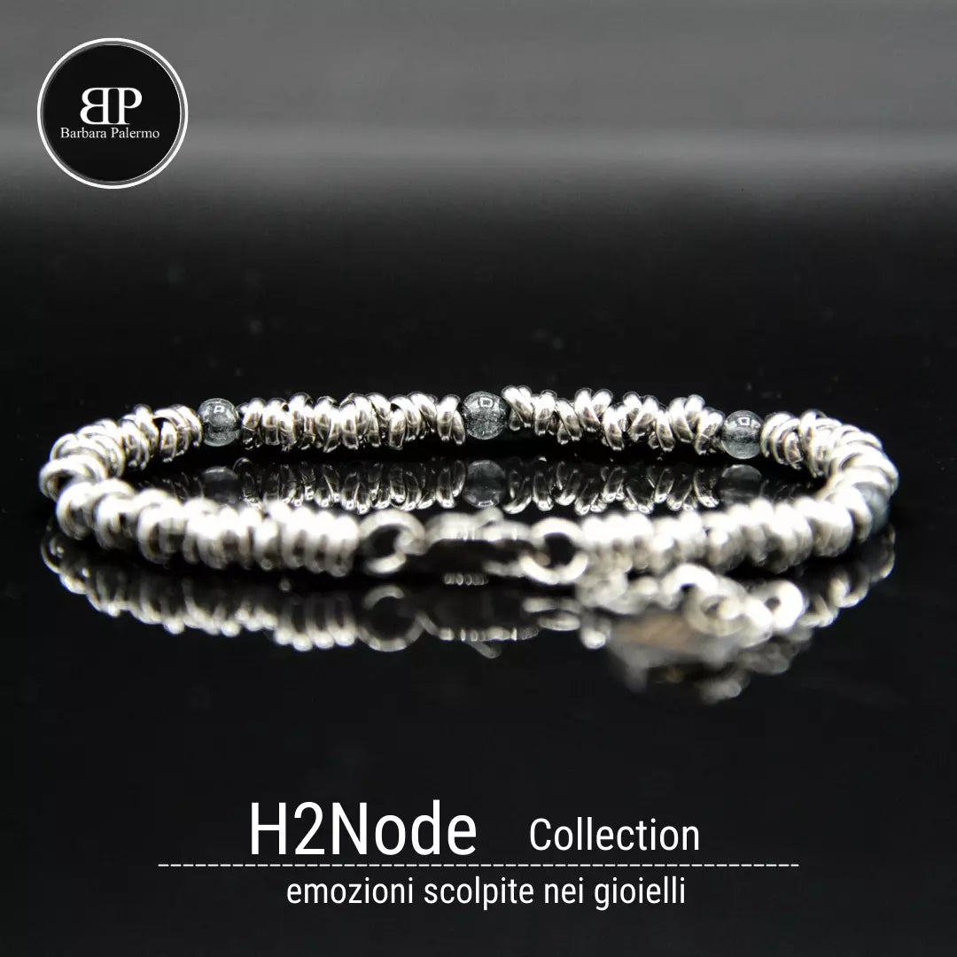Armband H2Node mit Labradoritsteinen - Die Magie des Erhabenen
