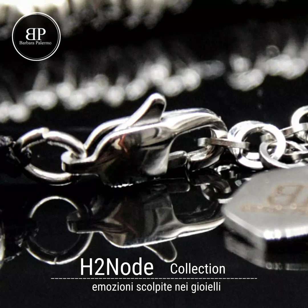 Bracciale H2Node con Agata Blu