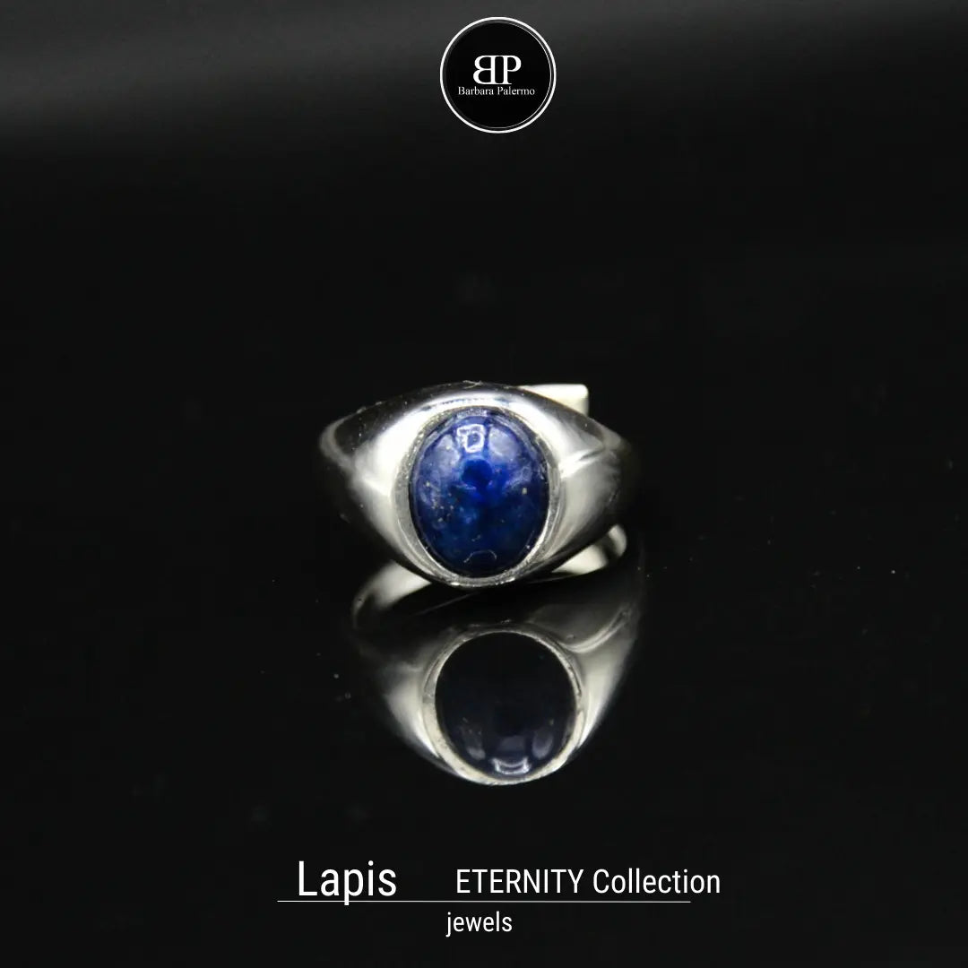 Lapislazuli-Eternity-Ring – Himmlische Eleganz und Raffinesse
