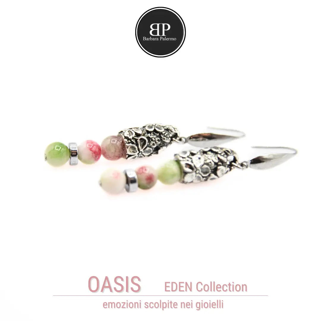 Oasis Ohrringe: Jade-Eleganz