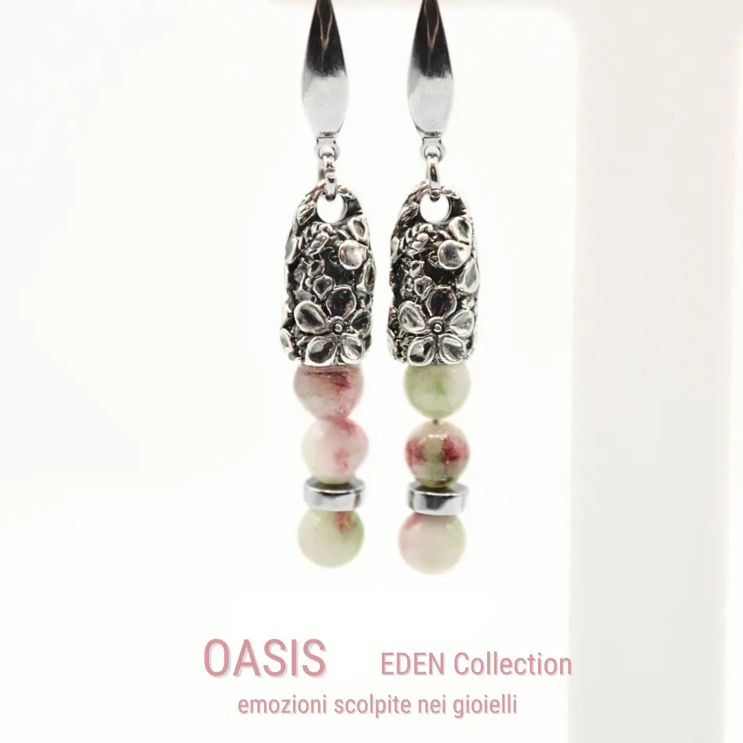 Oasis Ohrringe: Jade-Eleganz