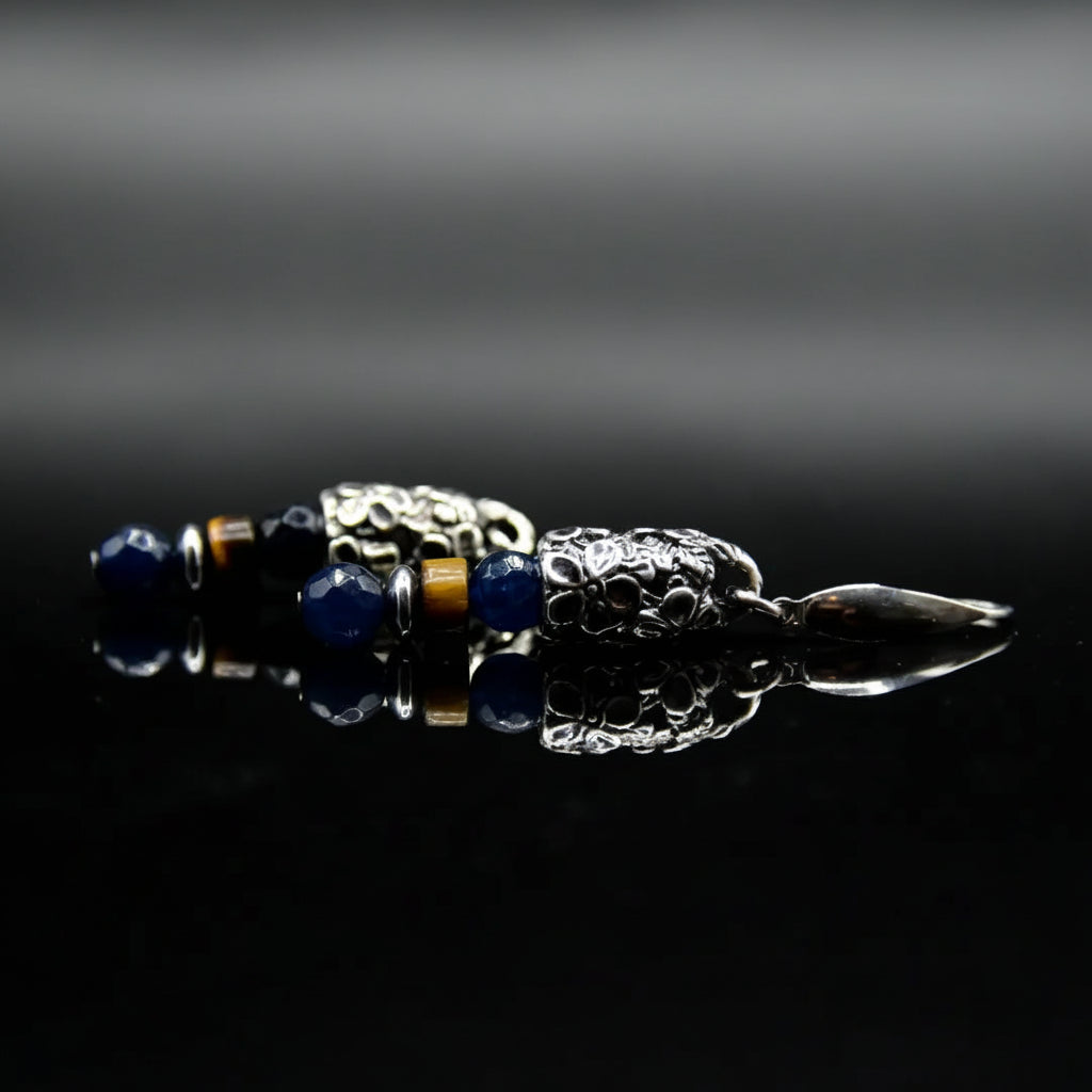 Orecchini Eden Nirvana: Armonia in Blu e Argento