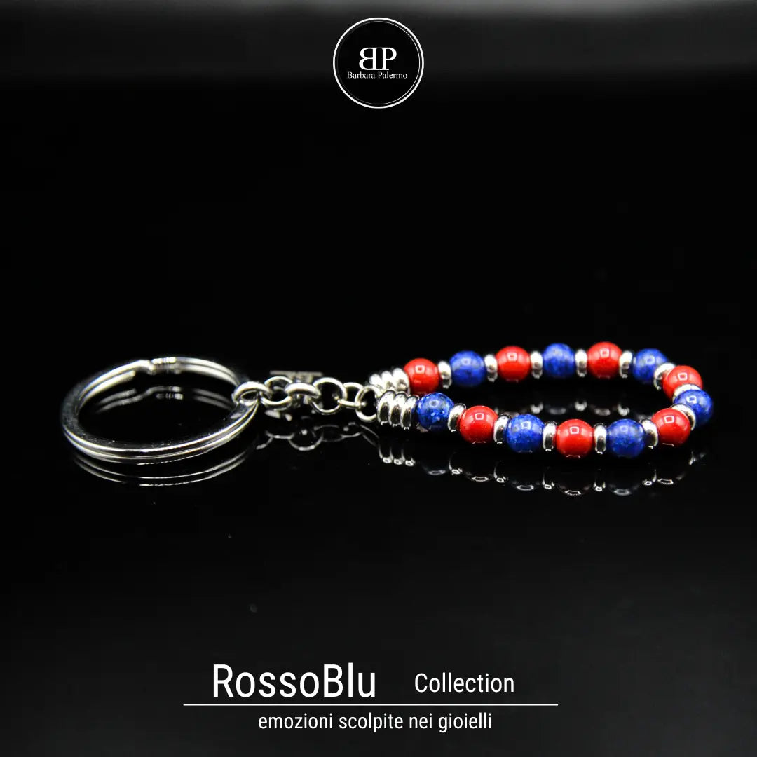 Portachiavi RossoBlu – Simbolo di Passione e Identità