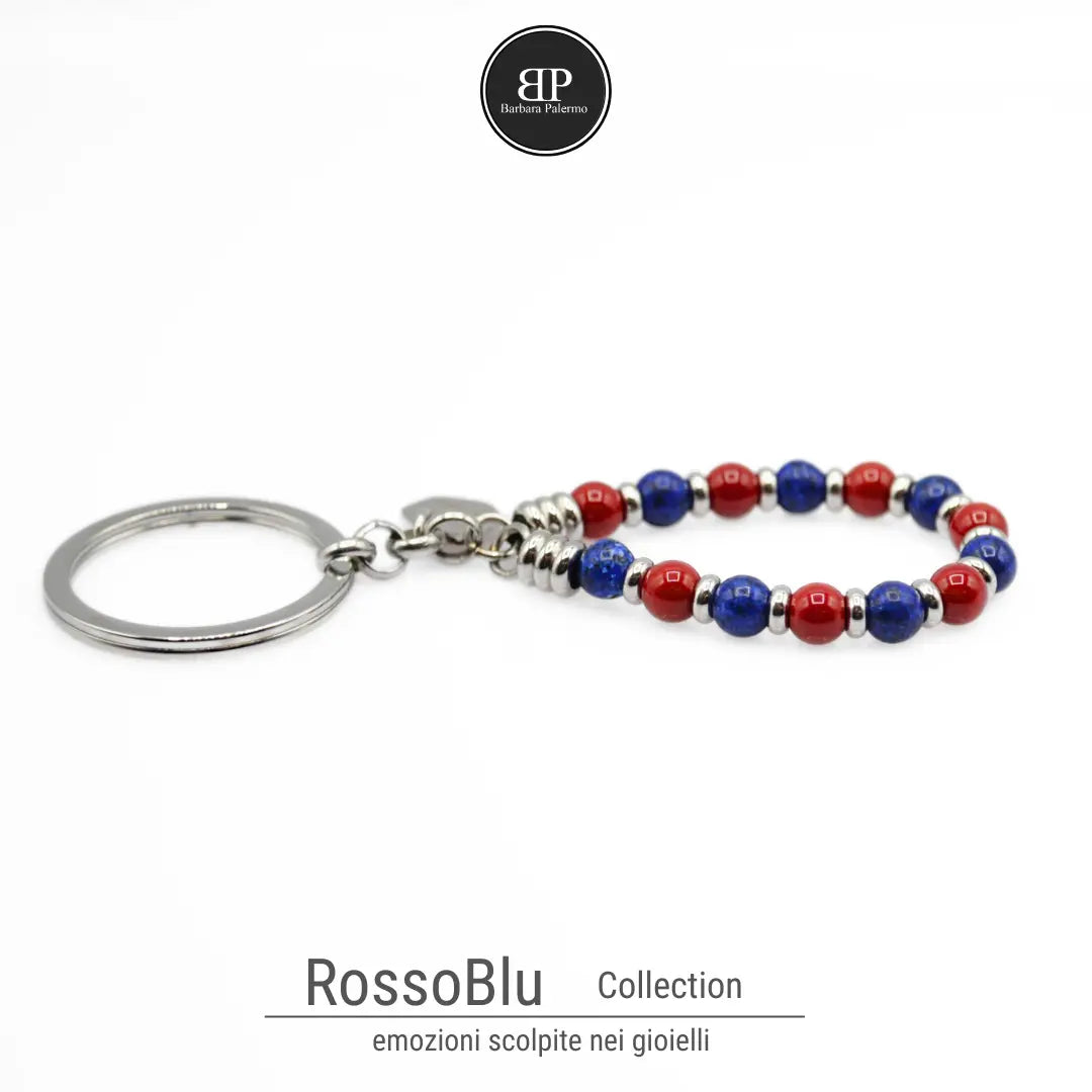 Portachiavi RossoBlu – Simbolo di Passione e Identità