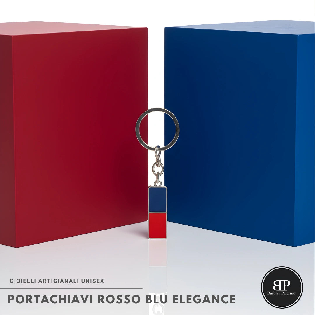 Portachiavi Rosso Blu Elegance