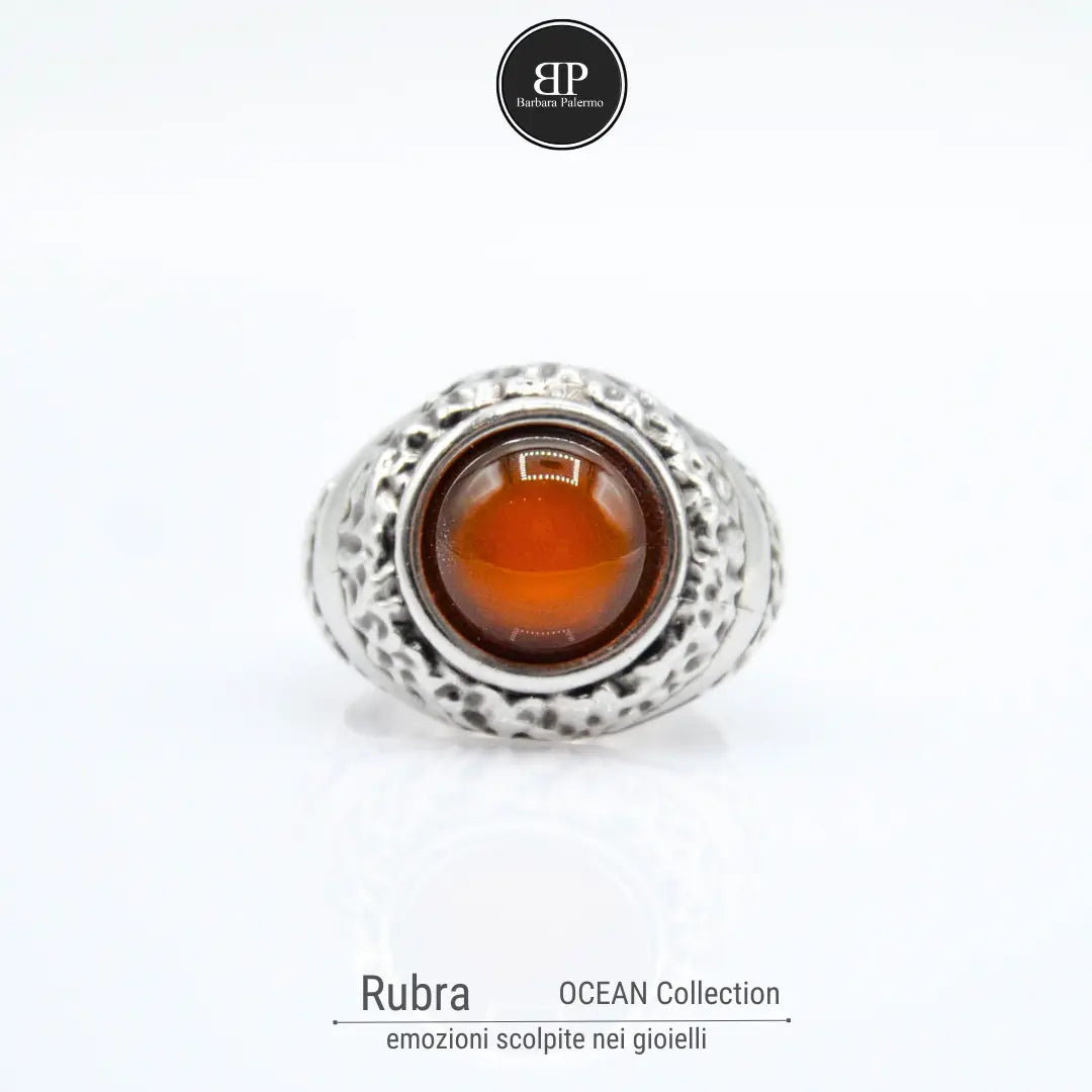 Anello Rubra: con Corniola