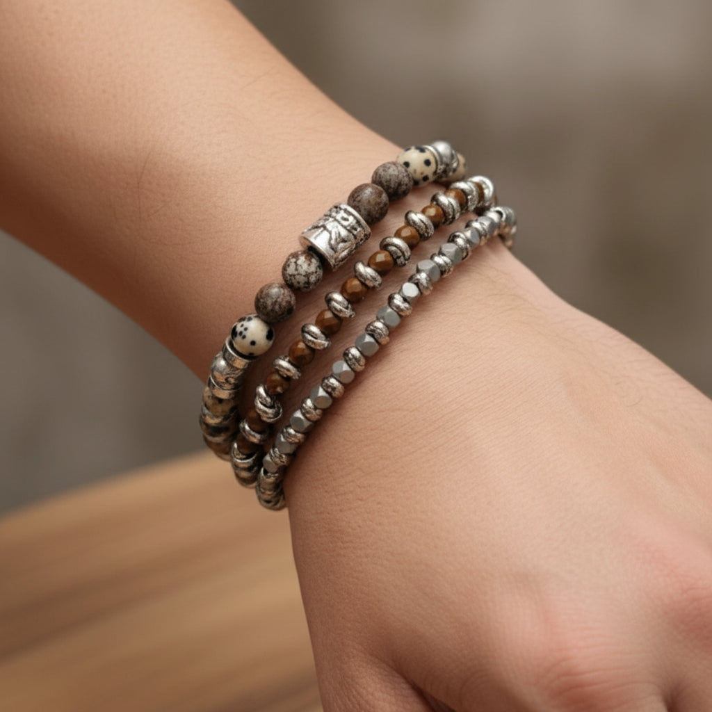 Set Geolux – Tris di Bracciali Artigianali Unisex