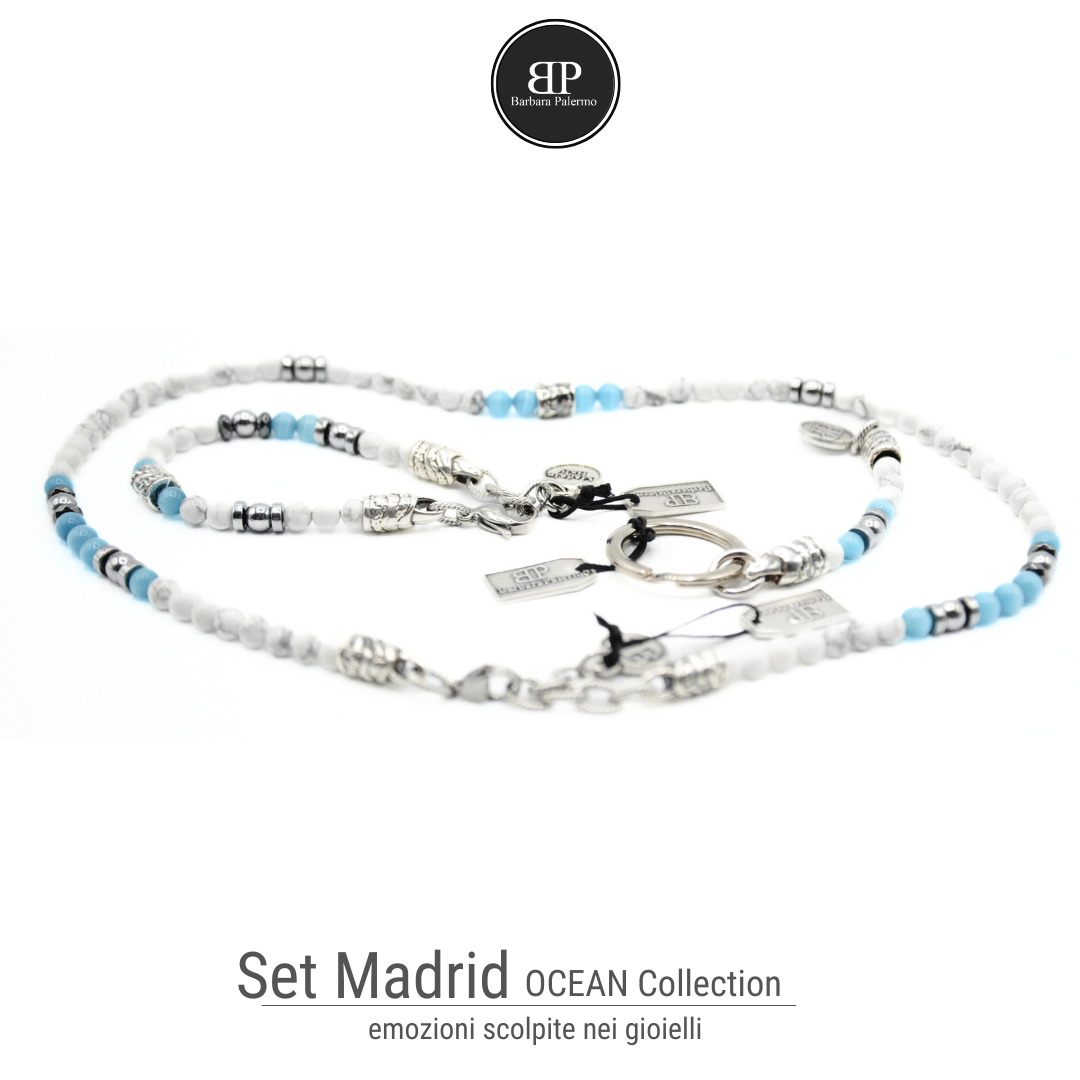 Set Madrid - Collana, Bracciale e Portachiavi