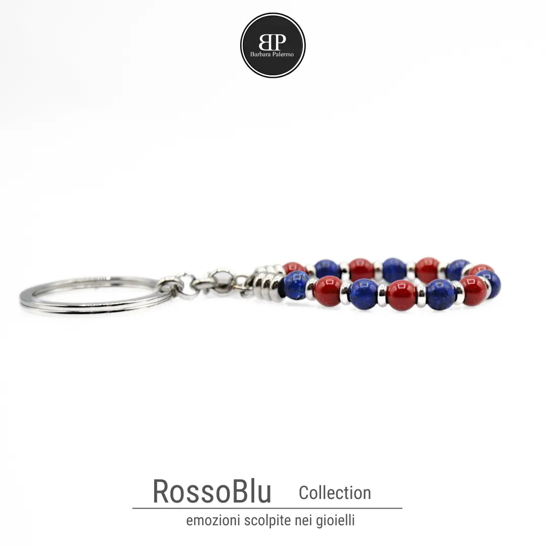 Portachiavi RossoBlu – Simbolo di Passione e Identità