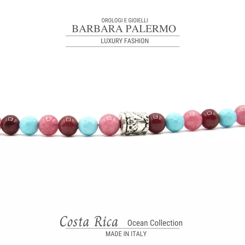 Bracciale di Giada rosa e Turchese Ocean Costa Rica