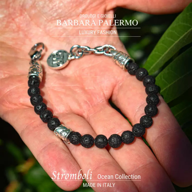 Bracciale Pietra Lavica Ocean Stromboli