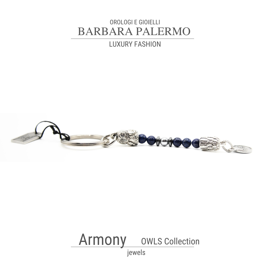 Armony: Schlüsselanhänger mit Eule und Lapis