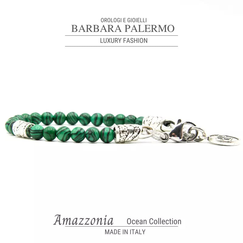 Bracciale in Malachite verde Ocean Amazzonia