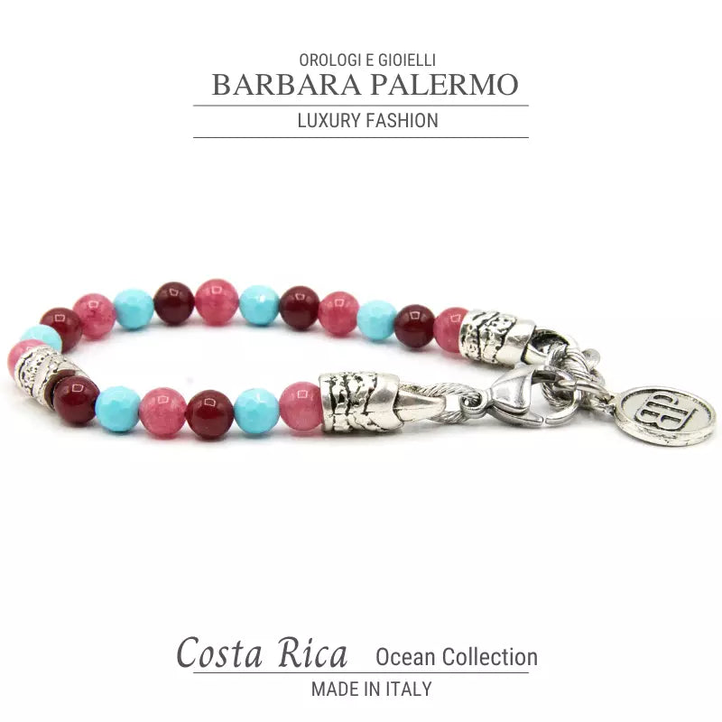 Bracciale di Giada rosa e Turchese Ocean Costa Rica