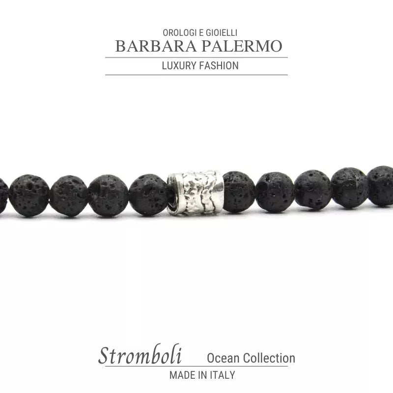 Bracciale Pietra Lavica Ocean Stromboli