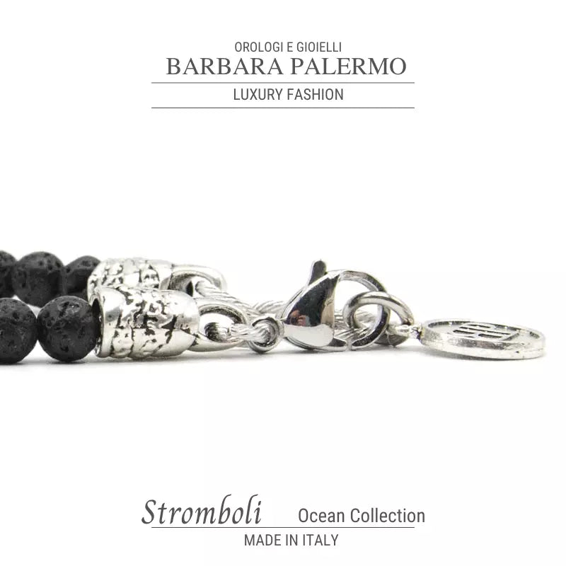 Bracciale Pietra Lavica Ocean Stromboli