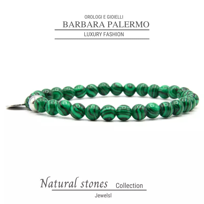 Steine: elastisches Malachit-Armband