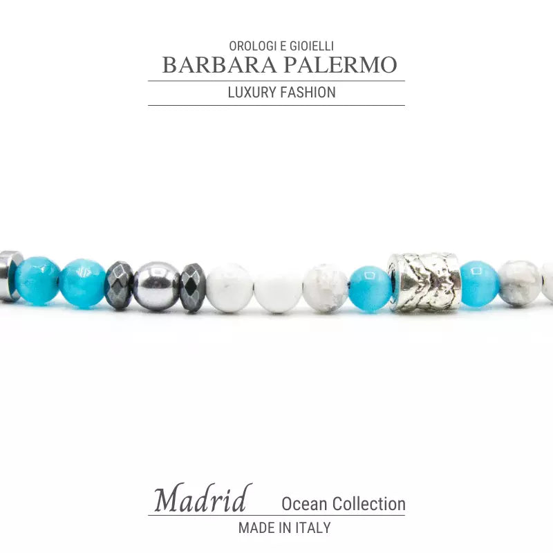 Bracciale occhio di gatto Aulite ematite Ocean Madrid
