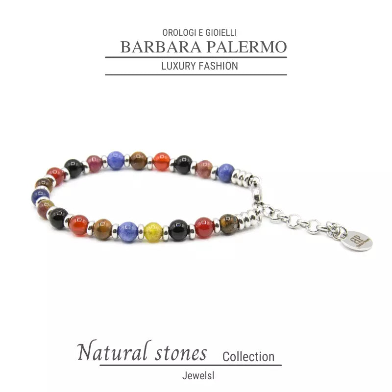 Stones: bracciale pietre dure multicolore