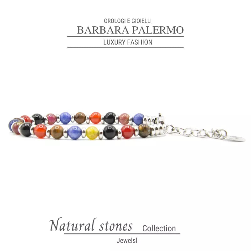 Stones: bracciale pietre dure multicolore