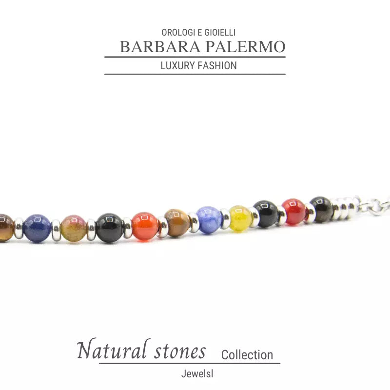 Stones: bracciale pietre dure multicolore
